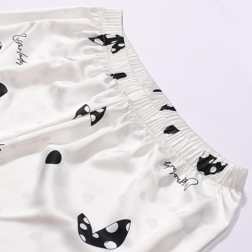 都市丽人睡衣好睡好眠长袖家居服色丁提花薄女士丝质套装LHT1R4 商品图6