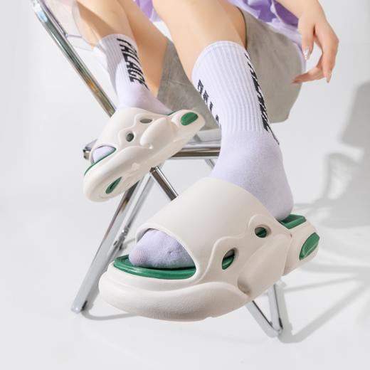 【透梦-云感双层按摩增高情侣拖鞋】云感足底按摩颗粒设计、双层可拆卸静音防滑、EVA材质强缓震耐磨、柔软有弹力舒适休闲百搭 商品图3