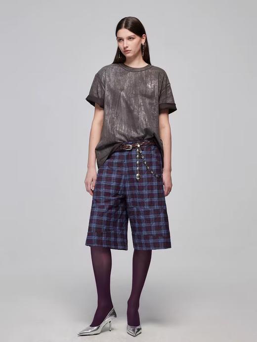 Simple Project/Y2484/刷银肌理反做LOGO宽松短袖T恤 商品图3