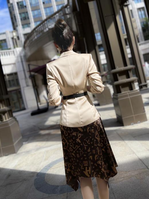 3S4381--赭石色连衣裙1580 商品图6