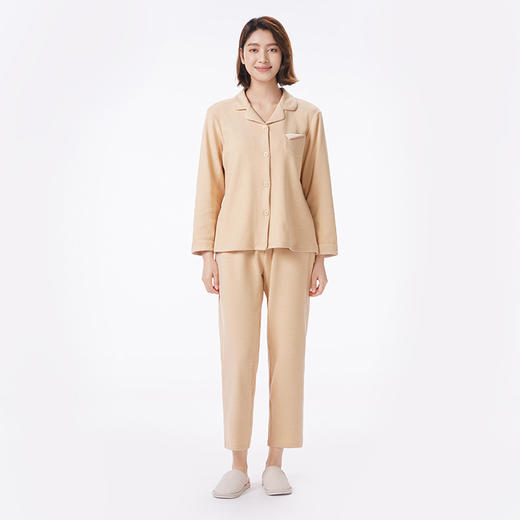 都市丽人睡衣亲情蜜语长袖家居服马丁绵薄女士套装LHT0C5 商品图1