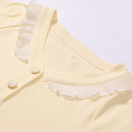 都市丽人睡衣会员精选长袖家居服40支CVC双面薄女士棉质套装LHT2L2 商品图4