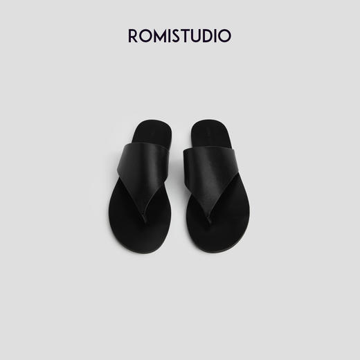 ROMI STUDIO”简约休闲“三角人字夹趾平底度假外穿拖鞋S3658 商品图3