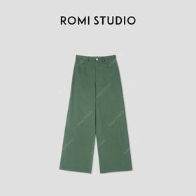 ROMI STUDIO“自信街区”100%洗水棉重酵洗做旧直筒休闲裤24SSK739