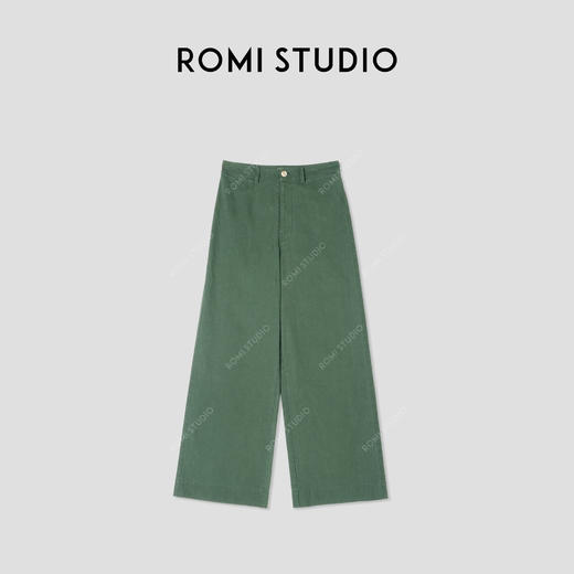 ROMI STUDIO“自信街区”100%洗水棉重酵洗做旧直筒休闲裤24SSK739 商品图0