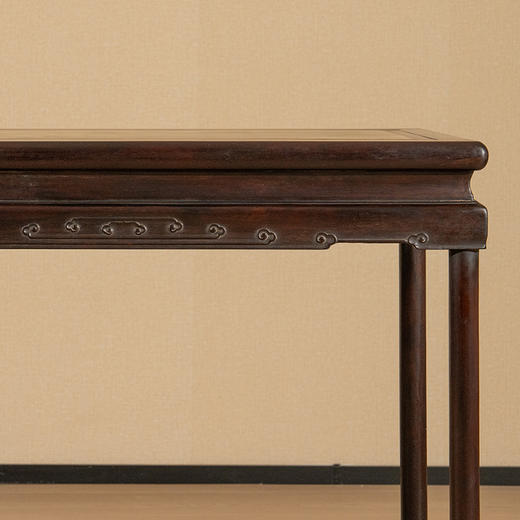 清 红木镶云石云纹活面香几 商品图2