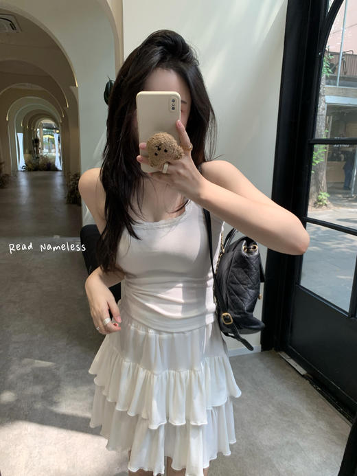 Read Nameless /纯欲超舒适弹力奶白色套装 商品图2