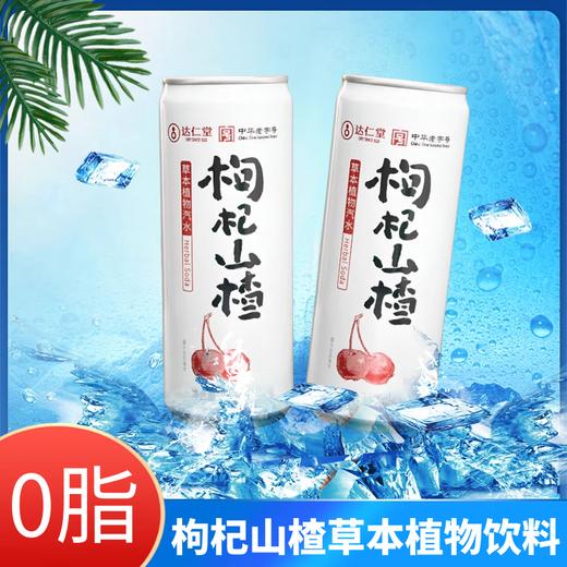 【临期特惠介意慎拍2025-04-28到期】达仁堂草本枸杞山楂汽水330ml*15 商品图1