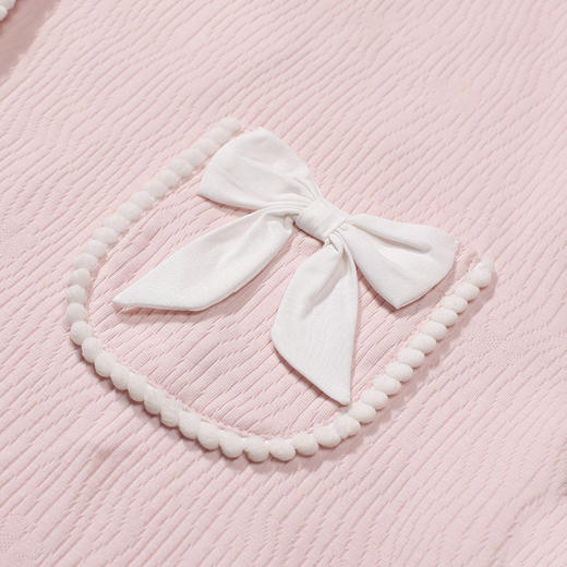 都市丽人睡衣好睡好眠长袖家居服针织提花薄女士棉质套装LHT1N6 商品图5