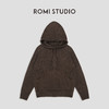 ROMI STUDIO“ 美拉德” 绵羊毛混纺软糯连帽慵懒针织毛衣 23AWM390 商品缩略图0