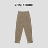 ROMI STUDIO“优雅贵妇”精纺绵羊毛高腰收脚人字格纹西裤23AWK572 商品缩略图0