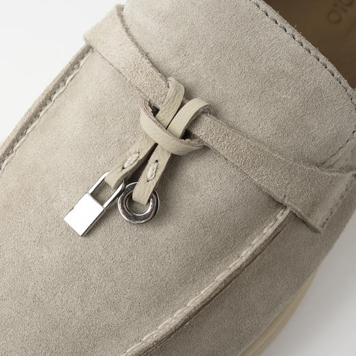 ROMI STUDIO“经典升级”牛反绒拼羊皮平底贵妇乐福鞋24SSS129 商品图1