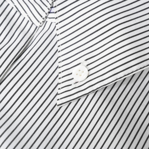 ROMI STUDIO“Cozy Design”棉混纺宽松挺阔不易皱细条纹衬衣T3540 商品图2