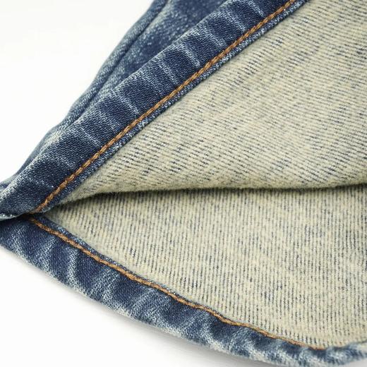 ROMI STUDIO”丹宁羽 绒裤“高腰复古土耳其弹力加绒牛仔裤23AWN770 商品图3