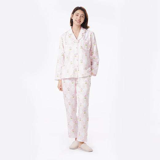 都市丽人睡衣好睡好眠长袖家居服软绵绵2.0薄女士软绵绵长袖长裤LHT1S3 商品图1