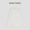 ROMI STUDIO【高定系列】百搭经典休闲气质简约圆领纯色衬衫 T3219 商品缩略图4