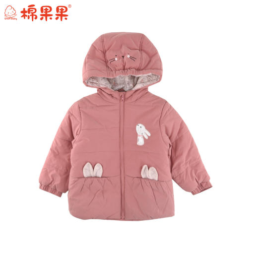 果果秋冬季女童连帽长袖棉外套M422101819743 商品图0