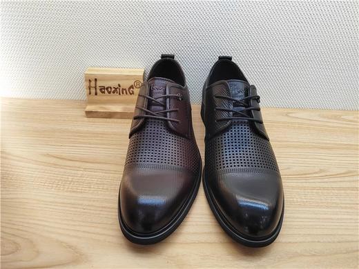 豪行夏季新款12274209真皮打孔商务休闲男鞋凉鞋皮鞋 商品图1