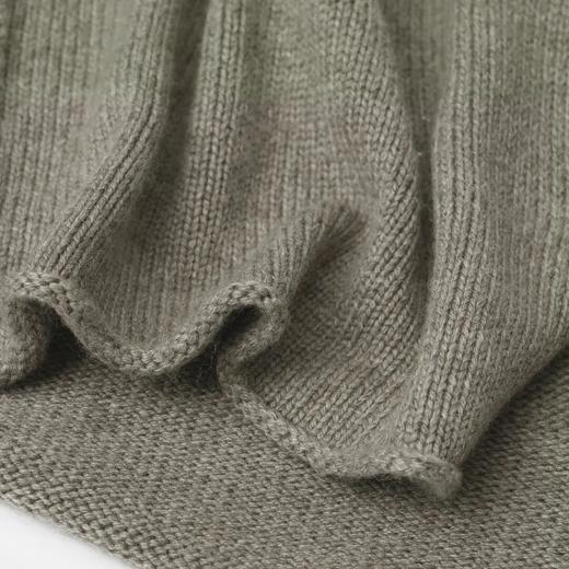 ROMI STUDIO“简约百搭”羊绒桑蚕丝连帽围脖迷雾绿拉法帽 23AWM332 商品图1