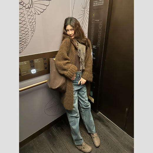 ROMI STUDIO"松弛高知"100%棉高腰舒适亲肤微收脚牛仔裤K3618 商品图8