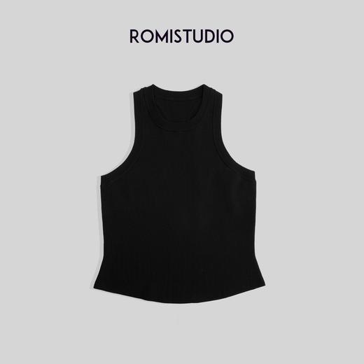 ROMI STUDIO【高品质】法式纯色简约百搭无袖内搭休闲吊带背心M3689 商品图1