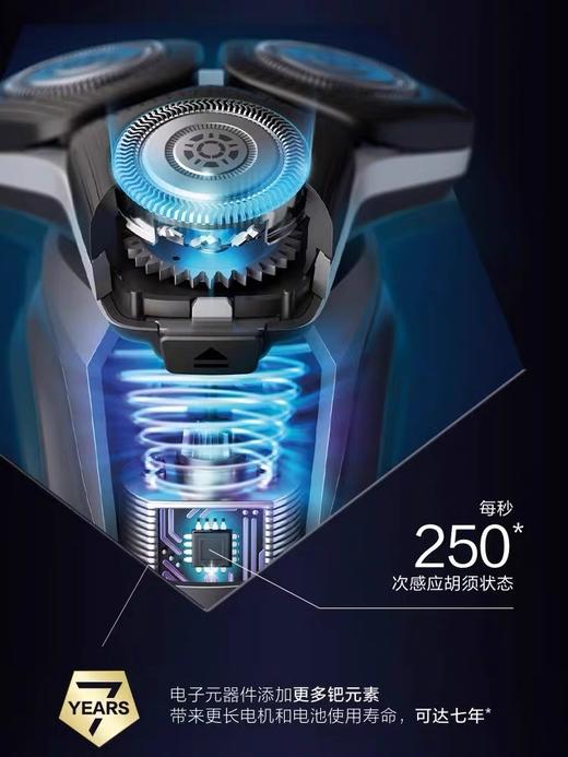 飞利浦男士电动剃须刀S5831 蜂巢5系刮胡刀胡须刀快充礼盒 商品图5