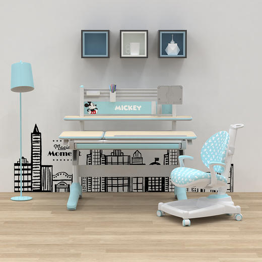 迪士尼儿童学习桌椅HX1006M（120*70CM）单桌 样品处理 商品图0