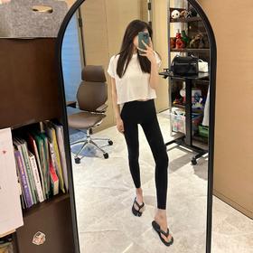 ROMI STUDIO【luxy系列】春夏简约轻奢百搭圆领纯色短袖t恤 T3291