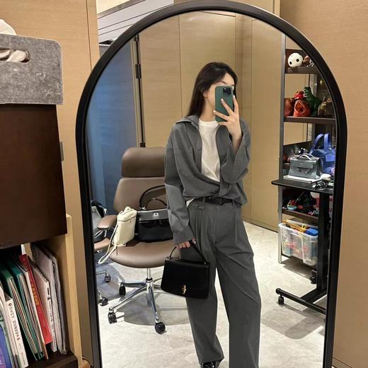 ROMI STUDIO“轻盈利落”百搭高腰垂坠感亲肤柔软直筒阔腿西裤k3032 商品图1