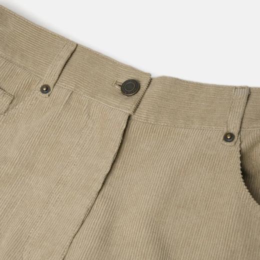 ROMI STUDIO“秋冬美拉德”腔调穿搭高腰卡其灰灯芯绒西裤 23AWK297 商品图1