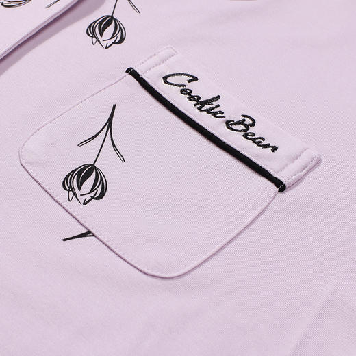 都市丽人睡衣生活家居长袖家居服RC50/50双面薄女士棉质套装LHT1M4 商品图5