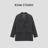 ROMI STUDIO“quiet luxury”羊毛混纺立裁修身西装外套23AWW037 商品缩略图0