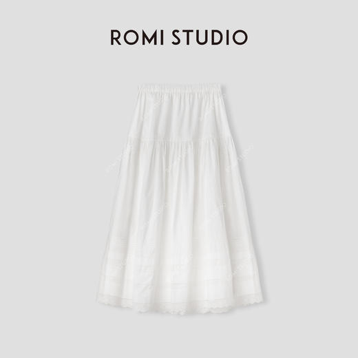 ROMI STUDIO “托斯卡纳的宁静” 60s100%长绒棉酵洗半裙 24SSD547 商品图4