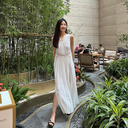 ROMI STUDIO【luxy系列】夏季新款法式复古气质长款连衣裙D3229 商品图2