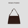 ROMI STUDIO“美拉德配饰”100%头层牛皮单肩摩卡棕腋下包23AWB044 商品缩略图0