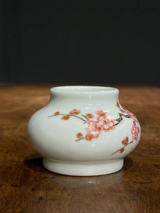 瓷胎珐琅彩梅花纹水盂，顺丰包邮 商品图4