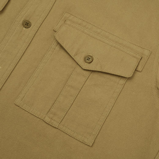 ROMI STUDIO"美式复古”100%棉多口袋牛津布复古卡其衬衣24SST081 商品图1