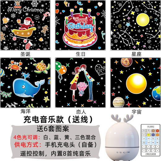 【星海梦境 灯影绘心】梦幻星空，陪伴你入睡；海洋世界，与儿童共成长；蓝牙音箱、LED小夜灯、成就高光时刻；情人节，专属浪漫氛围；送女生闺蜜，展现真挚情感；七夕更是送给自己的幸福伴侣！情人节礼物必选 商品图9