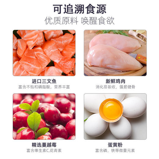 宠爵全价增肥粮食鲜肉成猫幼猫粮营养鱼天然营养布偶3斤冻干美毛 商品图3