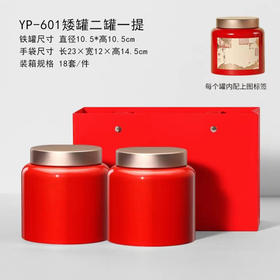 YP-601矮罐套装【红色·烤漆罐】35一套/一件18套
