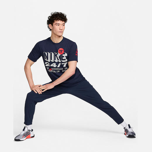 Nike/耐克新款男子防晒圆领透气速干短袖运动休闲T恤FN3989-451 商品图4