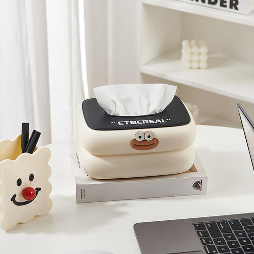 【多巴胺纸巾盒】萌宠胖丁客厅桌面抽纸盒 高档轻奢壁挂创意餐巾纸收纳盒 商品图2