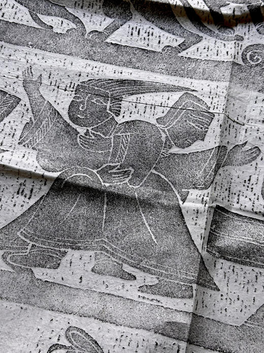 90年代老拓汉代荆轲刺秦王画像石拓片 商品图8