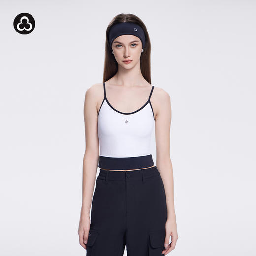 TITIKA ACTIVE 一体式透气运动内衣可外穿 罗纹吊带瑜伽背心带胸垫健身衣31162 商品图0