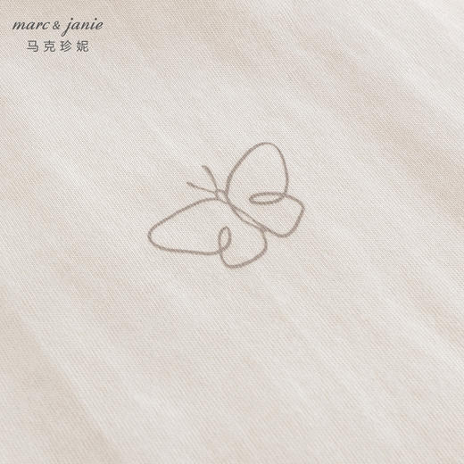 马克珍妮女童蝙蝠袖法式宽松T恤儿童纯棉上衣2024秋装新款241086 商品图3