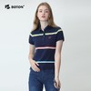波顿女士翻领条纹短袖POLOLT211220 商品缩略图1