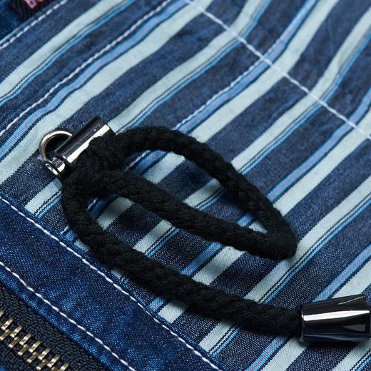 【第2件半价！尾货清仓不退换】波顿女士条子牛仔夹克LJ391 商品图3