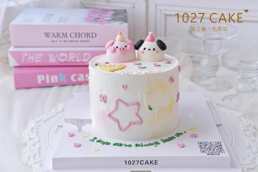 1027CAKE | 奶油霜立体小动物 小猪 小狗 商品图2