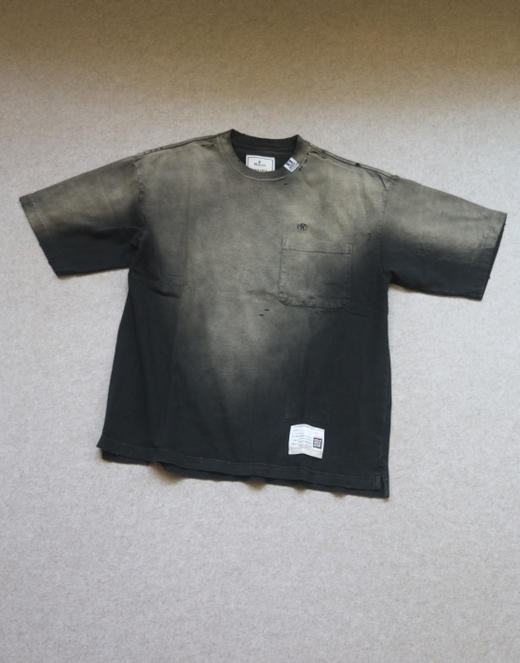 马不停蹄 嘚儿驾 哈！情侣段 三原康裕 重水洗 日晒落色 脏化 短袖Tee 商品图0