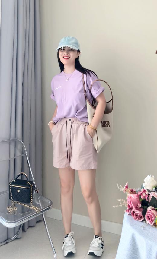 lulu速干阔腿伞裤显瘦休闲运动松紧腰短裤 商品图6